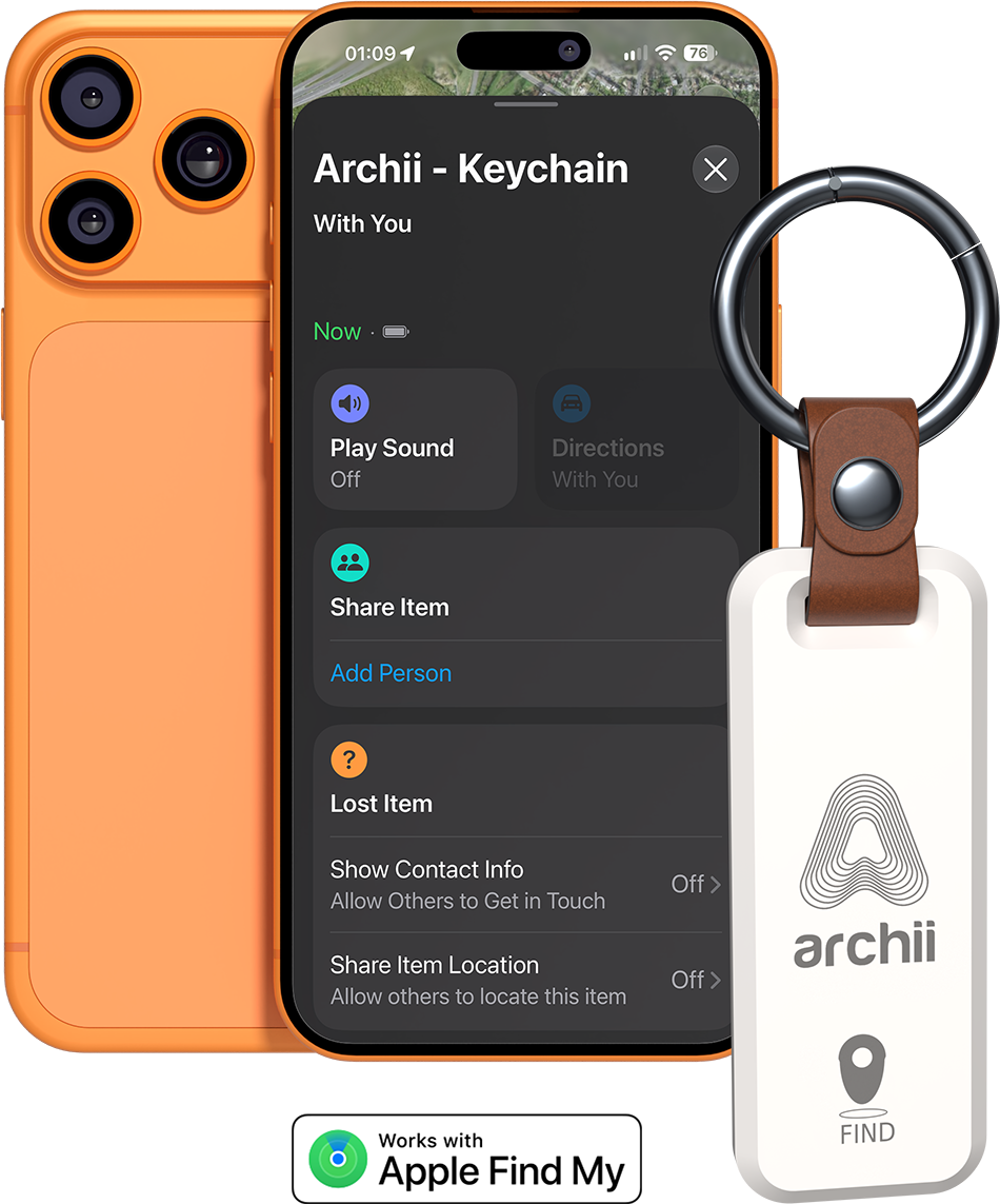 White Keychain
